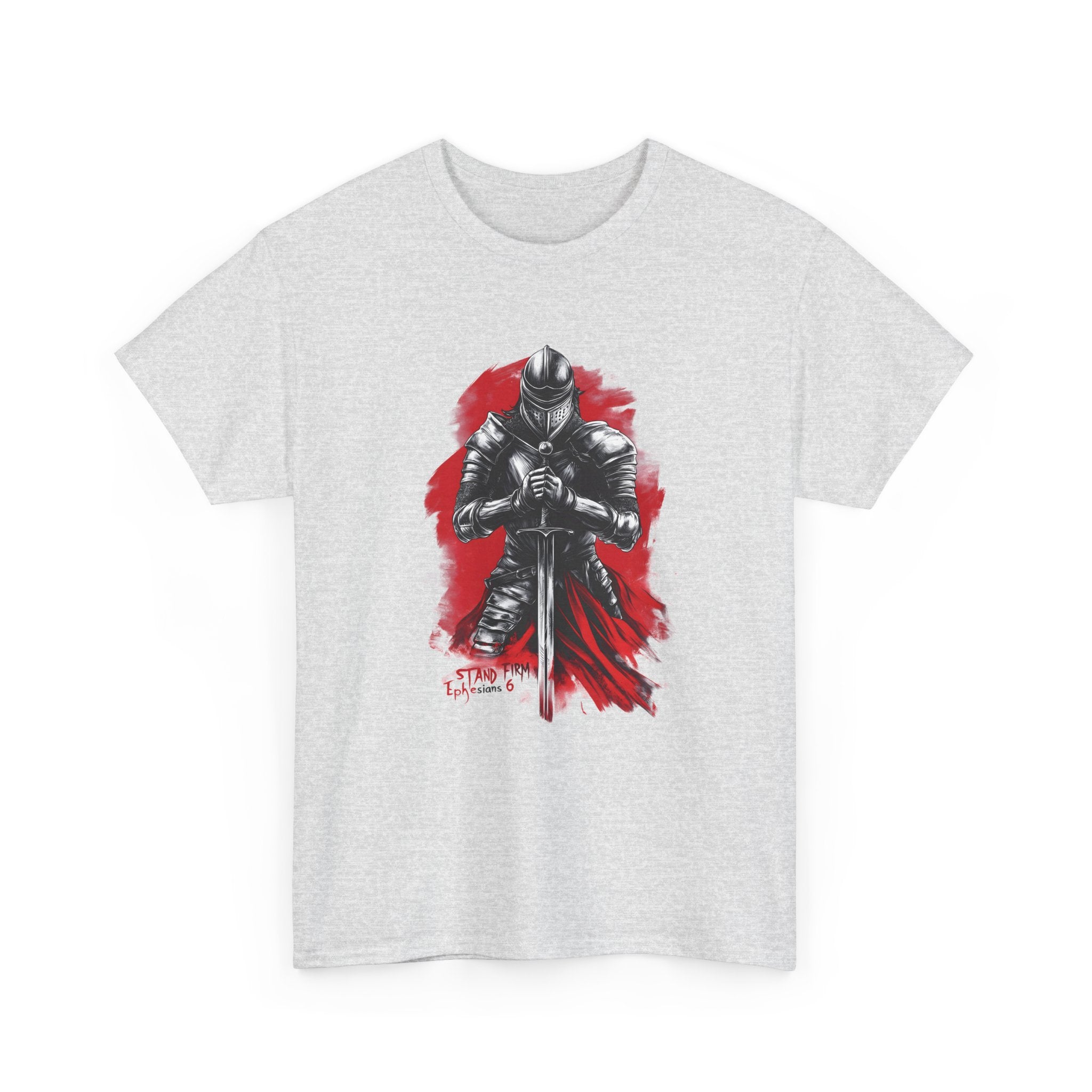 Knight Illustration Graphic Tee — Stand Firm- Ephesians 6