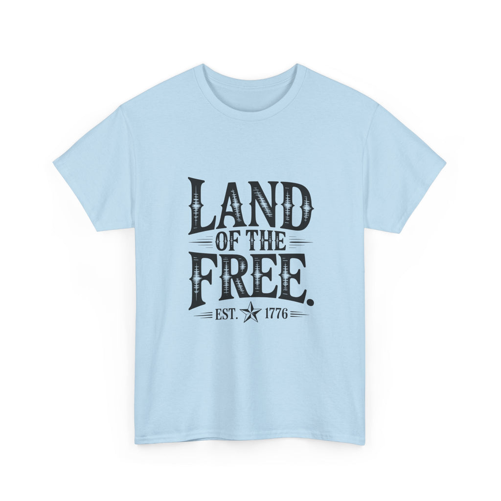 Land of the Free Est. 1776 T-Shirt | Vintage Patriotic American Tee