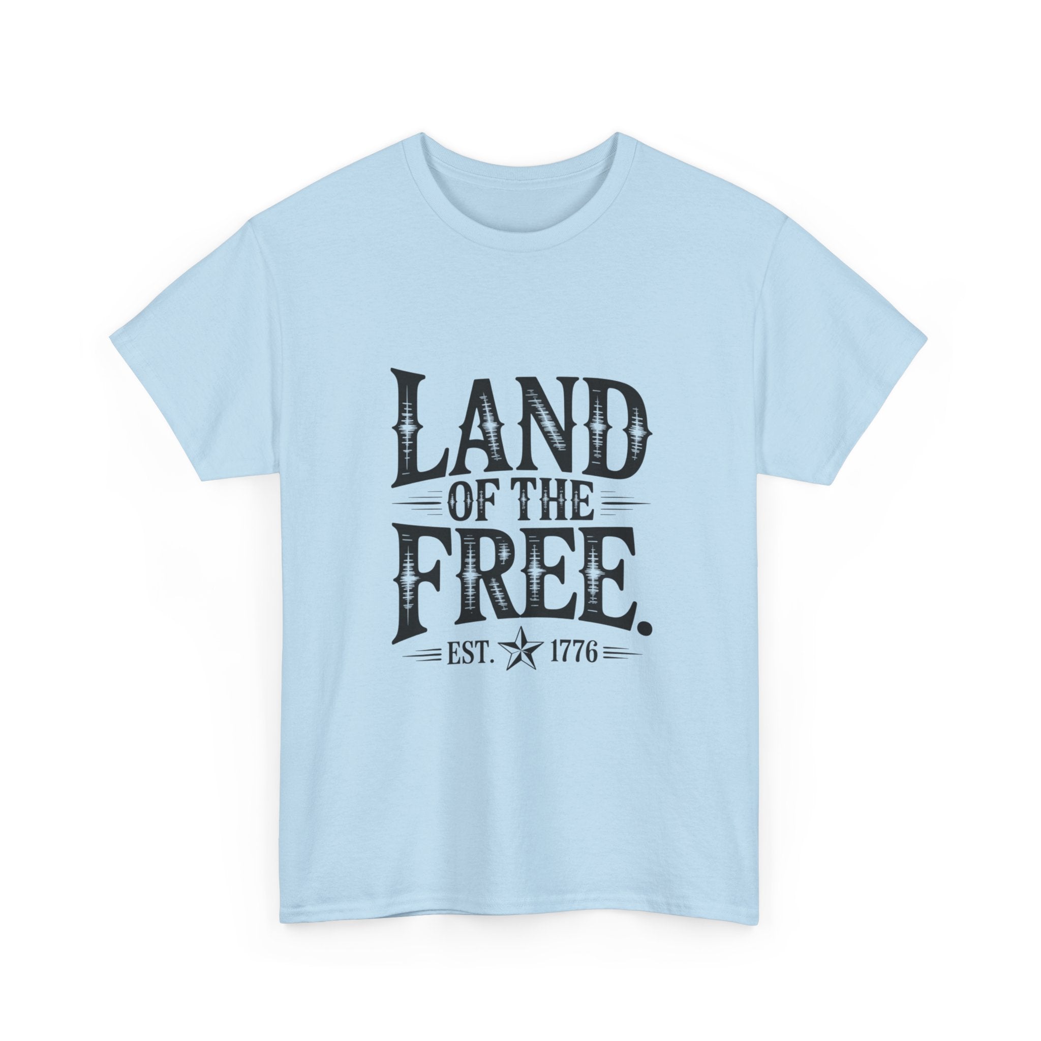 Land of the Free Est. 1776 T-Shirt | Vintage Patriotic American Tee