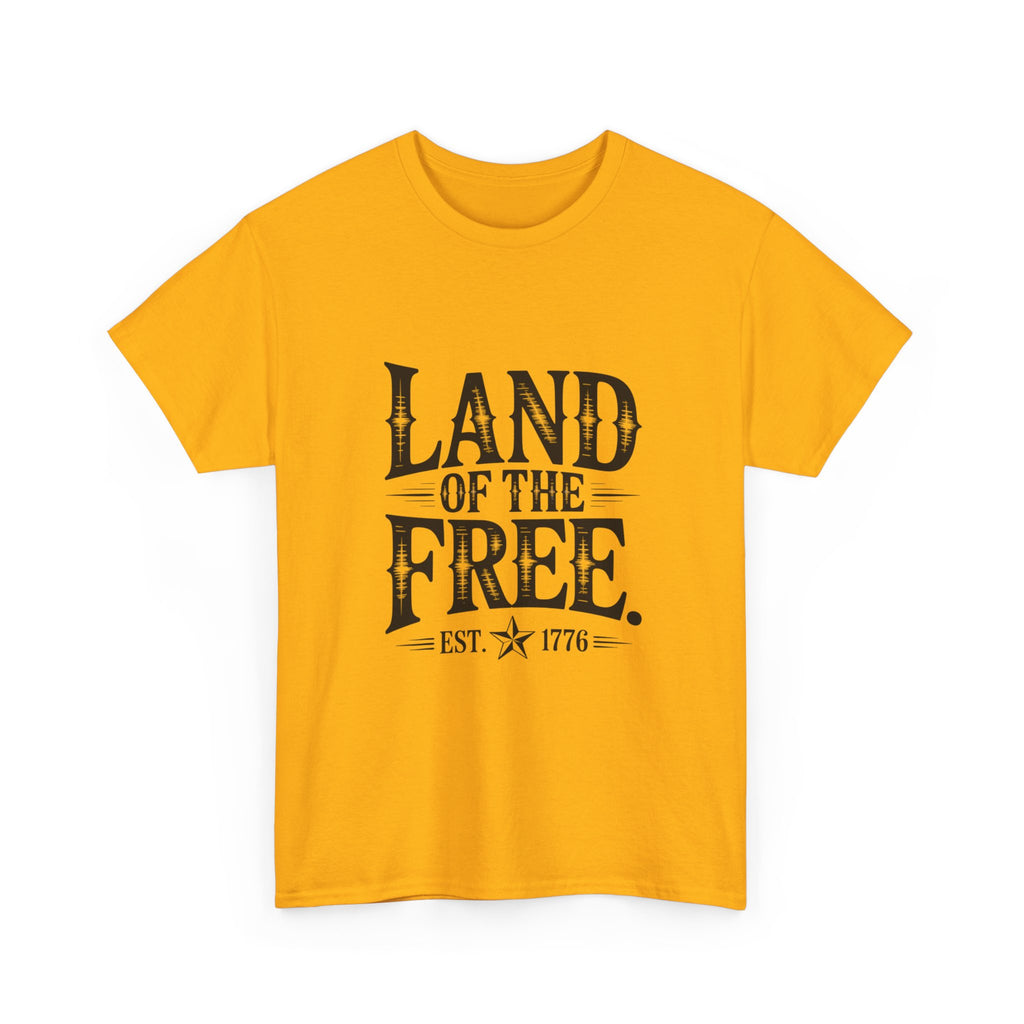 Land of the Free Est. 1776 T-Shirt | Vintage Patriotic American Tee