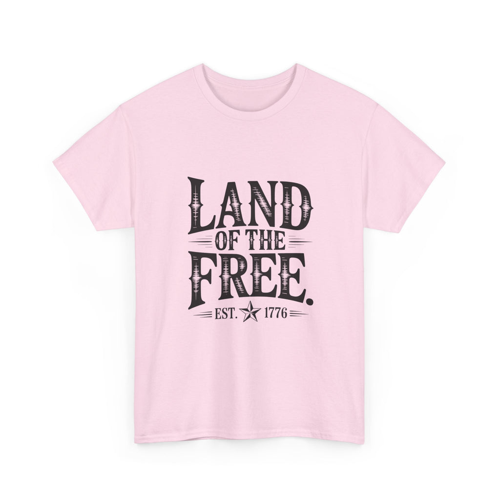 Land of the Free Est. 1776 T-Shirt | Vintage Patriotic American Tee