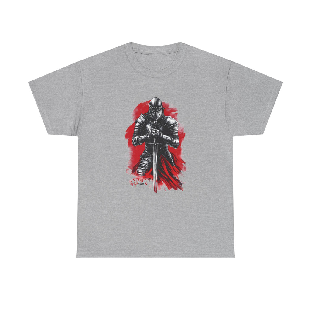 Knight Illustration Graphic Tee — Stand Firm- Ephesians 6