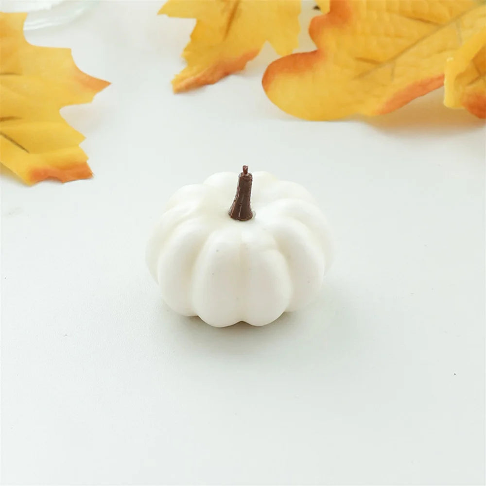 1 Pcs Handmade Fabric Pumpkin Decor Thanksgiving Artificial Pumpkins Autumn Ornament Hallowee Fall Home Table Decoration