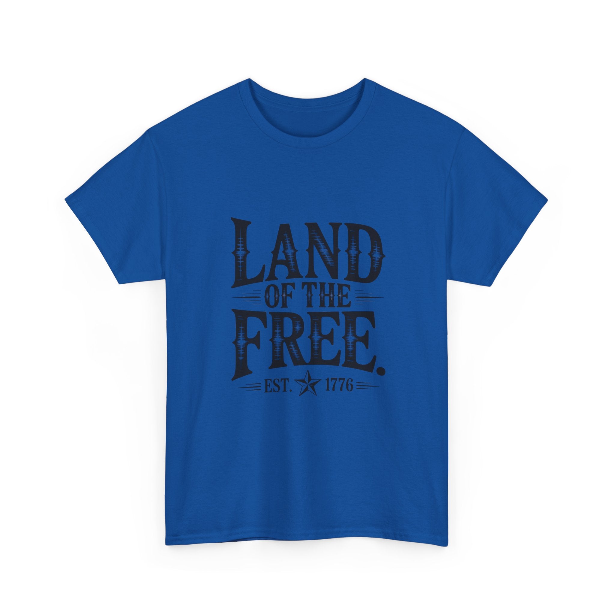 Land of the Free Est. 1776 T-Shirt | Vintage Patriotic American Tee