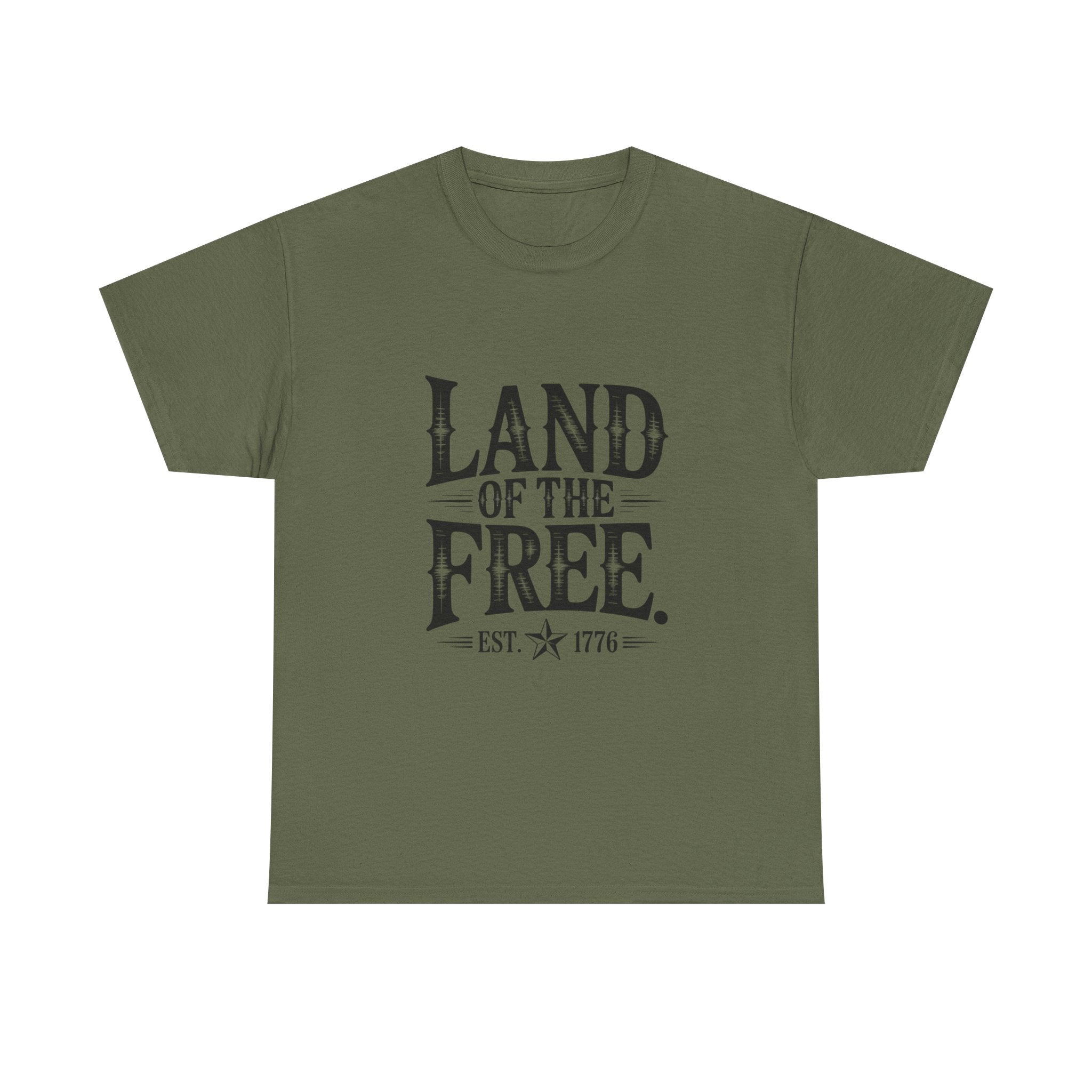 Land of the Free Est. 1776 T-Shirt | Vintage Patriotic American Tee