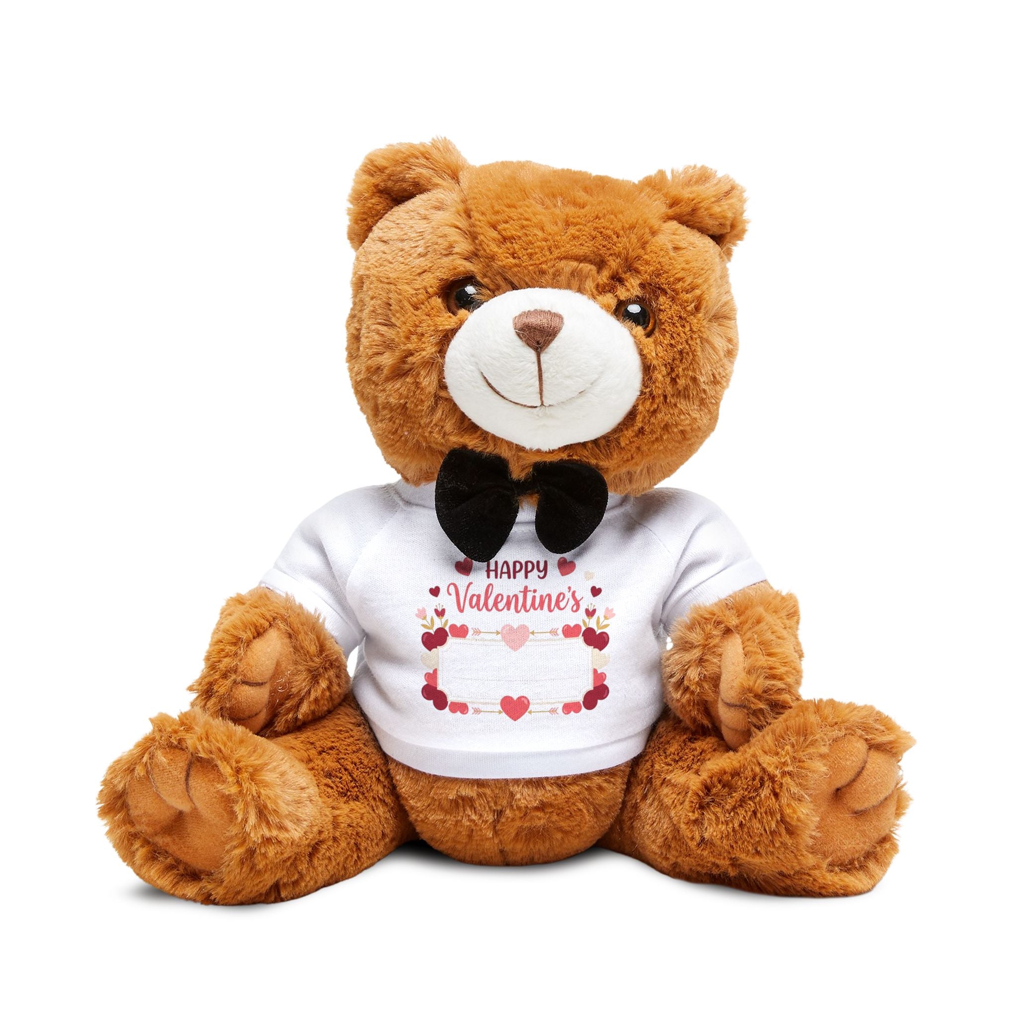 Personalized Dapper Valentine's Bear | Custom Name Teddy with Bowtie