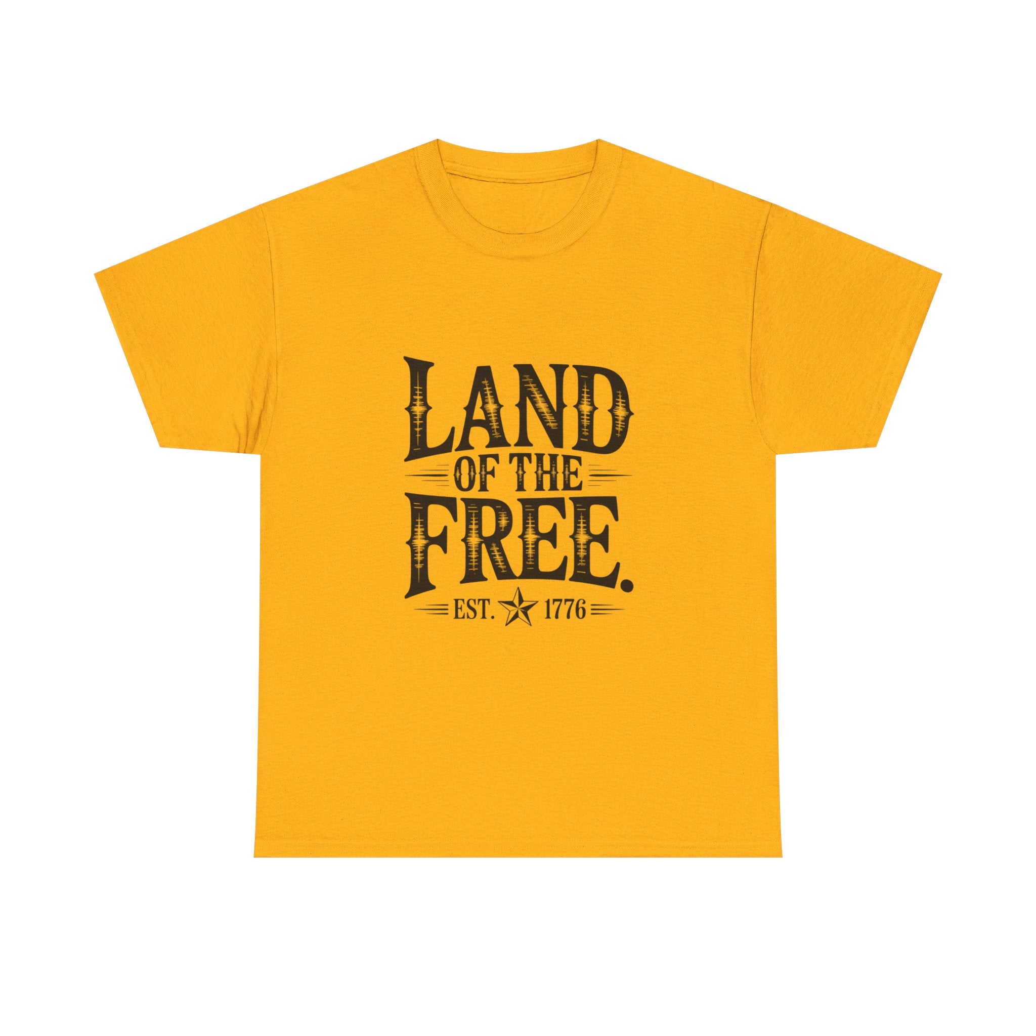 Land of the Free Est. 1776 T-Shirt | Vintage Patriotic American Tee