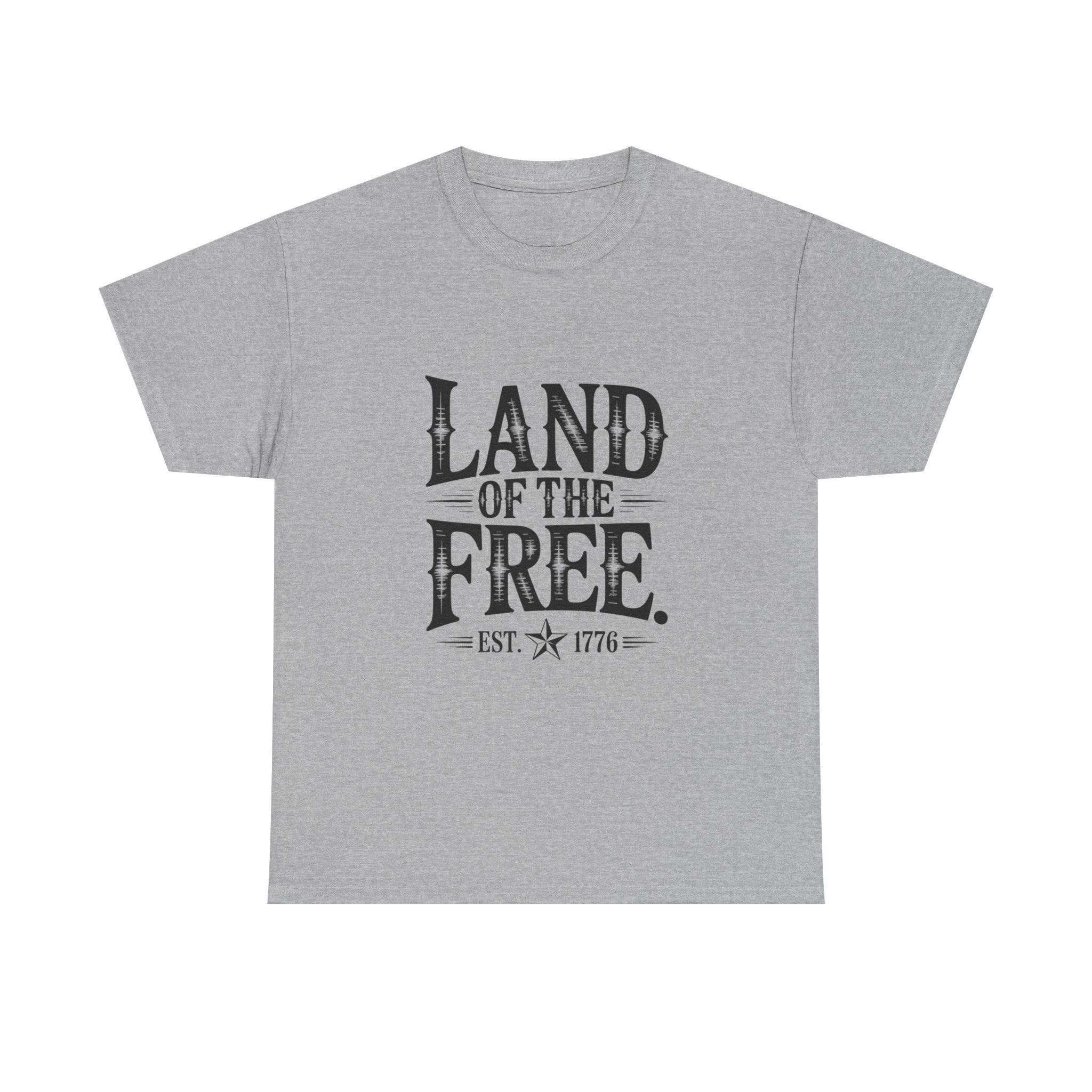 Land of the Free Est. 1776 T-Shirt | Vintage Patriotic American Tee