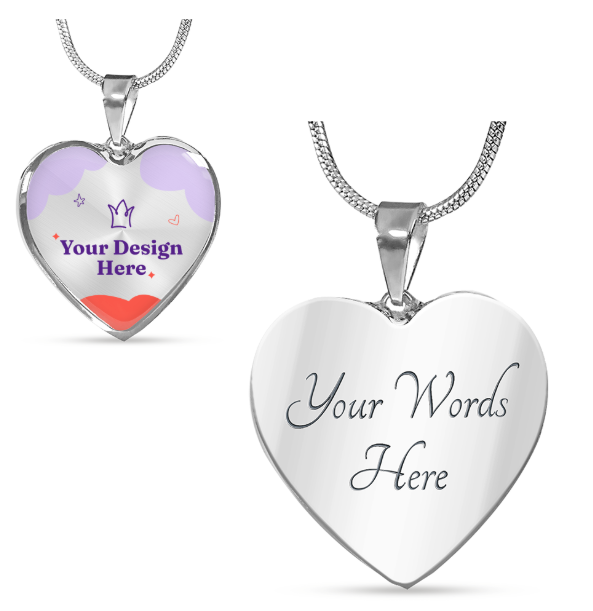 Personalized Photo Heart Necklace – Custom Picture Pendant Gift for Loved Ones