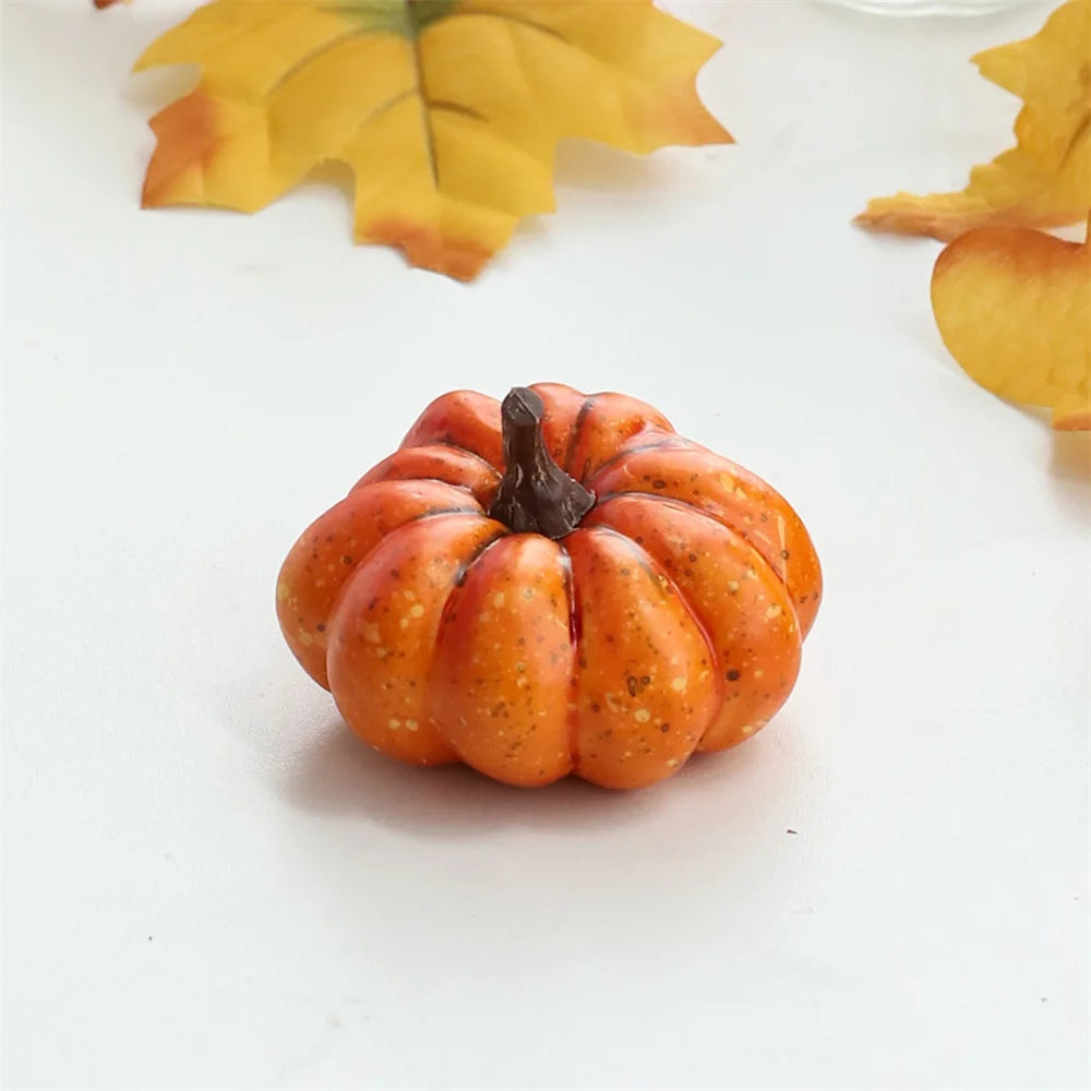 1 Pcs Handmade Fabric Pumpkin Decor Thanksgiving Artificial Pumpkins Autumn Ornament Hallowee Fall Home Table Decoration