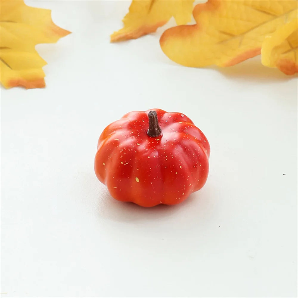 1 Pcs Handmade Fabric Pumpkin Decor Thanksgiving Artificial Pumpkins Autumn Ornament Hallowee Fall Home Table Decoration