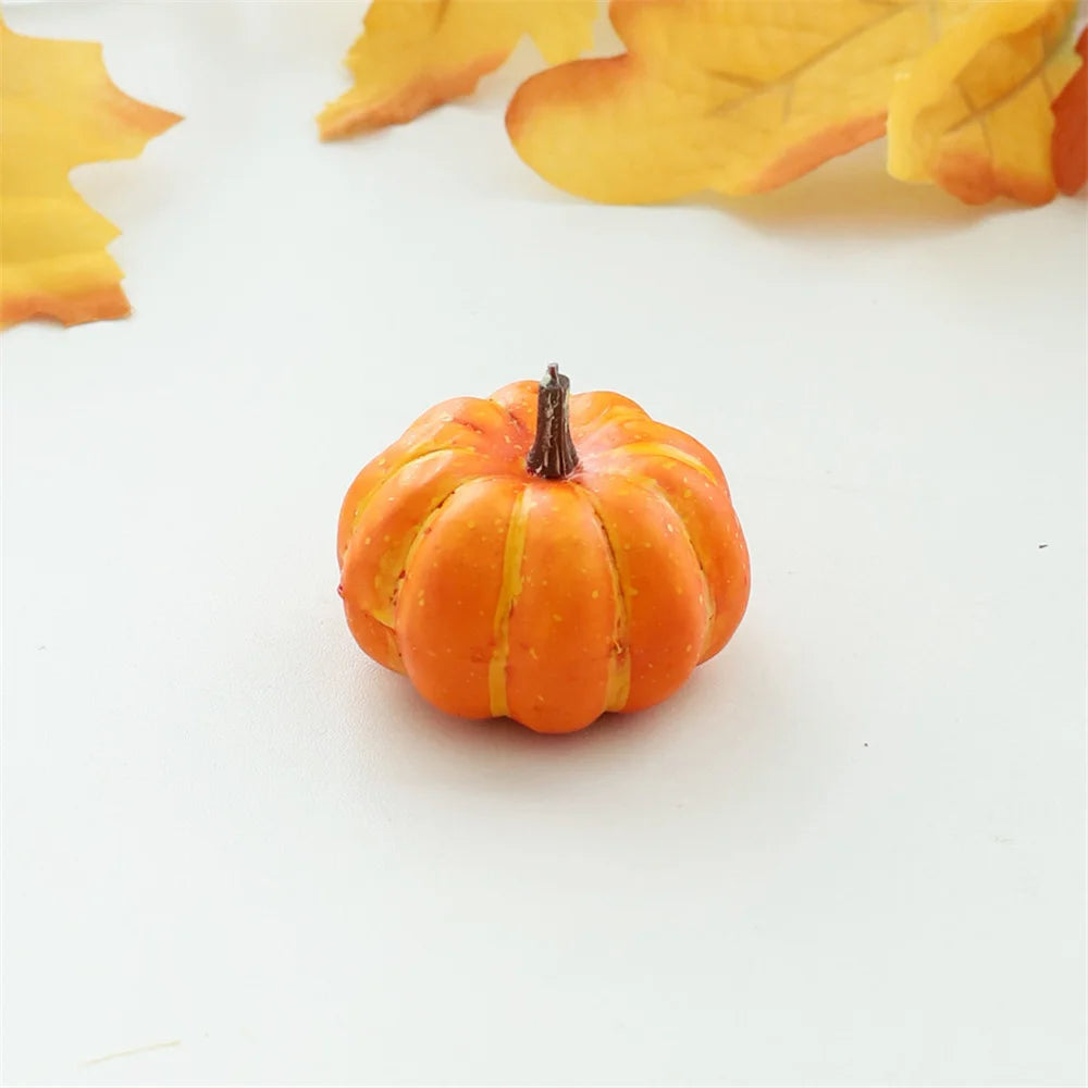 1 Pcs Handmade Fabric Pumpkin Decor Thanksgiving Artificial Pumpkins Autumn Ornament Hallowee Fall Home Table Decoration