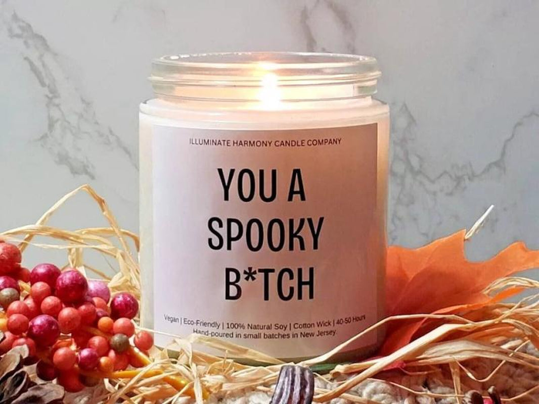 Spooky Halloween Candle Funny Halloween Party Gift Present for Halloween Party | Halloween Birthday Gift | Halloween Birthday Present