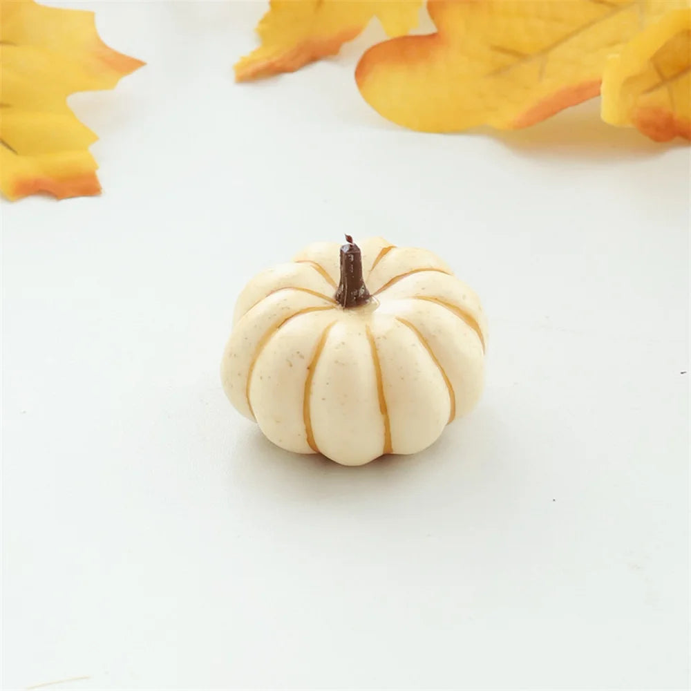 1 Pcs Handmade Fabric Pumpkin Decor Thanksgiving Artificial Pumpkins Autumn Ornament Hallowee Fall Home Table Decoration